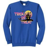 Trick Or Treat Funny Horror House Halloween Party Costume Gift Tall Sweatshirt