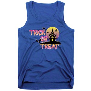 Trick Or Treat Funny Horror House Halloween Party Costume Gift Tank Top