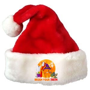 Trick Or Teeth Brush Your Teeth Halloween Tooth As Zombie Gift Premium Christmas Santa Hat