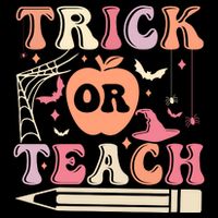 Trick Or Teach Funny Teacher Halloween Cooling Performance Crew T-Shirt