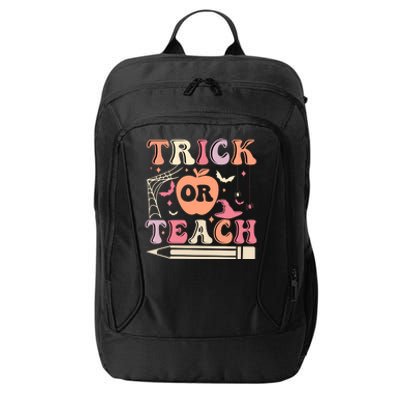 Trick Or Teach Funny Teacher Halloween City Backpack