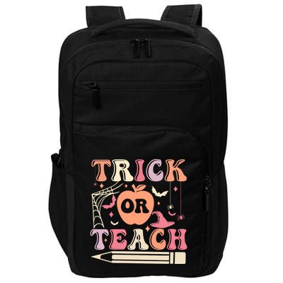 Trick Or Teach Funny Teacher Halloween Impact Tech Backpack