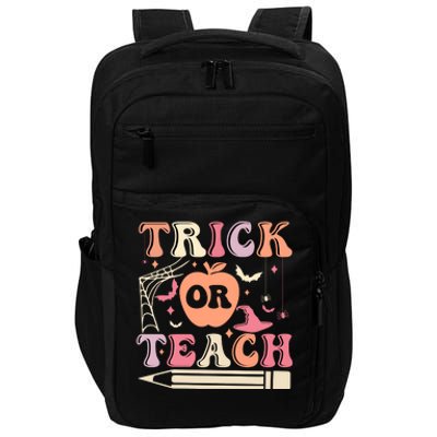 Trick Or Teach Funny Teacher Halloween Impact Tech Backpack