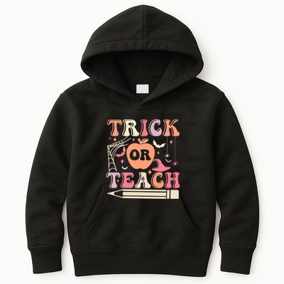 Trick Or Teach Funny Teacher Halloween Kids Hoodie