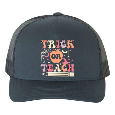 Trick Or Teach Funny Teacher Halloween Yupoong Adult 5-Panel Trucker Hat