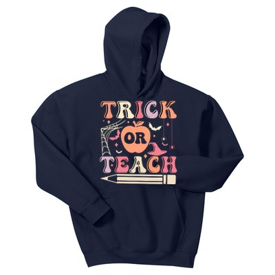 Trick Or Teach Funny Teacher Halloween Kids Hoodie