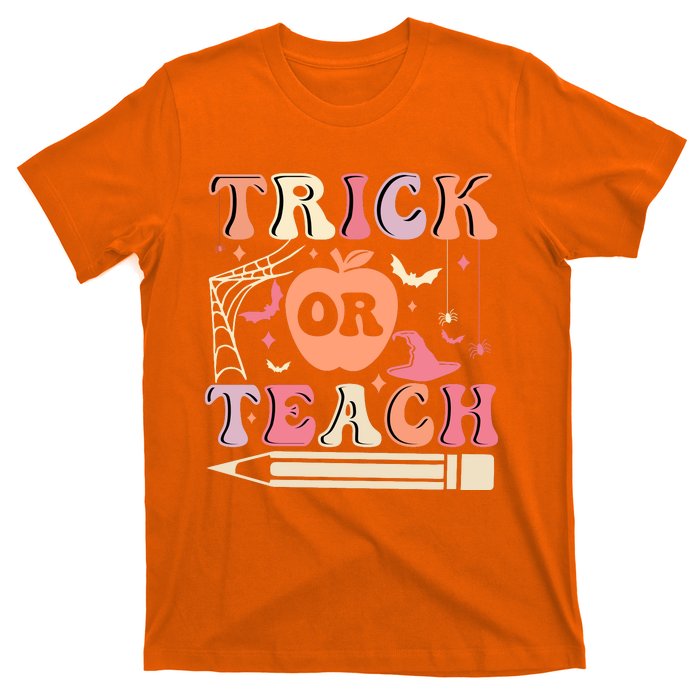 Trick Or Teach Funny Teacher Halloween T-Shirt