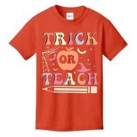 Trick Or Teach Funny Teacher Halloween Kids T-Shirt