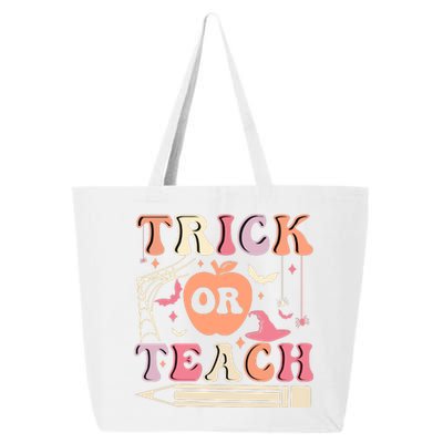 Trick Or Teach Funny Teacher Halloween 25L Jumbo Tote