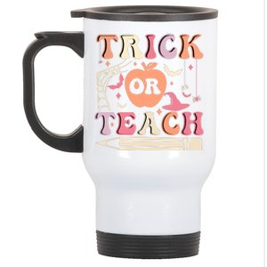 Trick Or Teach Funny Teacher Halloween Stainless Steel Travel Mug