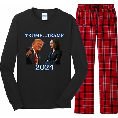 Trump Or The Tramp 2024 Vote For Trump Trump Vance Election Long Sleeve Pajama Set