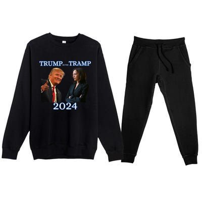 Trump Or The Tramp 2024 Vote For Trump Trump Vance Election Premium Crewneck Sweatsuit Set