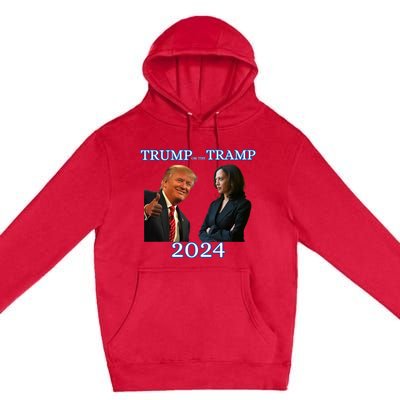 Trump Or The Tramp 2024 Vote For Trump Trump Vance Election Premium Pullover Hoodie