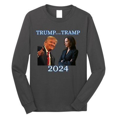 Trump Or The Tramp 2024 Vote For Trump Trump Vance Election Long Sleeve Shirt