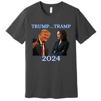 Trump Or The Tramp 2024 Vote For Trump Trump Vance Election Premium T-Shirt