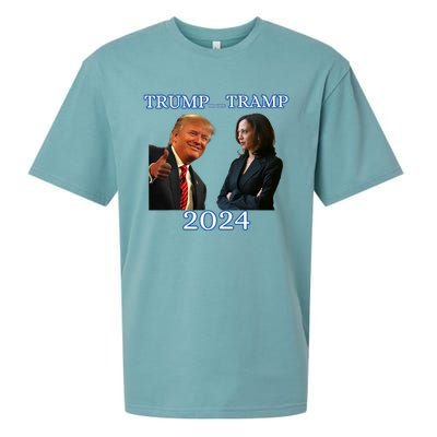 Trump Or The Tramp 2024 Vote For Trump Trump Vance Election Sueded Cloud Jersey T-Shirt