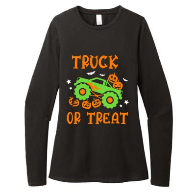 Truck Or Treat Truck Pumpkin Halloween Costume Truck Gift Womens CVC Long Sleeve Shirt