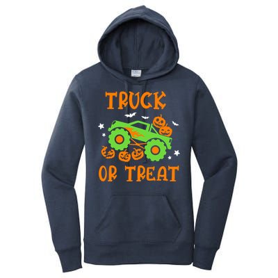 Truck Or Treat Truck Pumpkin Halloween Costume Truck Gift Women's Pullover Hoodie