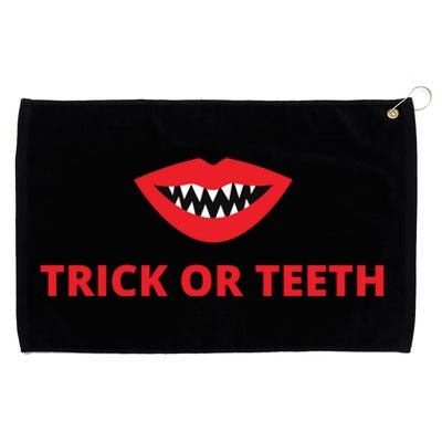 Trick Or Treat Halloween Vampire Teeth Vampire Fangs Meaningful Gift Grommeted Golf Towel