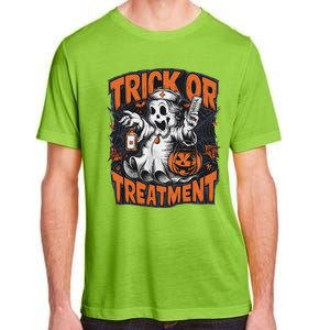 Trick Or Treatment Halloween Nurse Squad Autumn October Adult ChromaSoft Performance T-Shirt