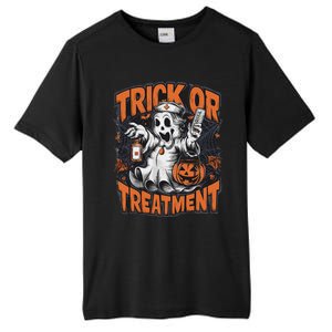 Trick Or Treatment Halloween Nurse Squad Autumn October Tall Fusion ChromaSoft Performance T-Shirt