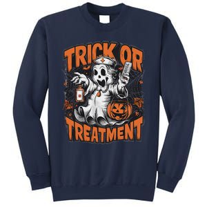 Trick Or Treatment Halloween Nurse Squad Autumn October Sweatshirt