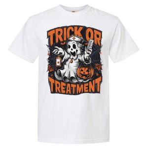 Trick Or Treatment Halloween Nurse Squad Autumn October Garment-Dyed Heavyweight T-Shirt