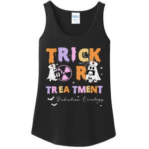 Trick Or Treatment Radiation Oncology Rad Therapy Halloween Ladies Essential Tank