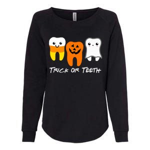 Trick Or Teeth Cute Dental Halloween Hygienist Dentist Rdh Gift Womens California Wash Sweatshirt