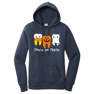 Trick Or Teeth Cute Dental Halloween Hygienist Dentist Rdh Gift Women's Pullover Hoodie