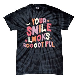 Trick Or Treat Brush Your Teeth Halloween Dentist Tie-Dye T-Shirt