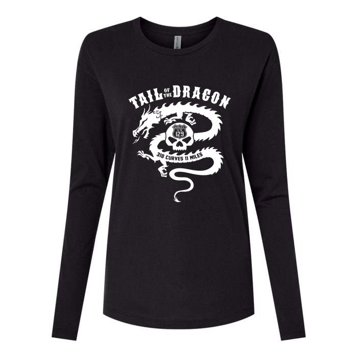 Tail Of The Dragon Womens Cotton Relaxed Long Sleeve T-Shirt