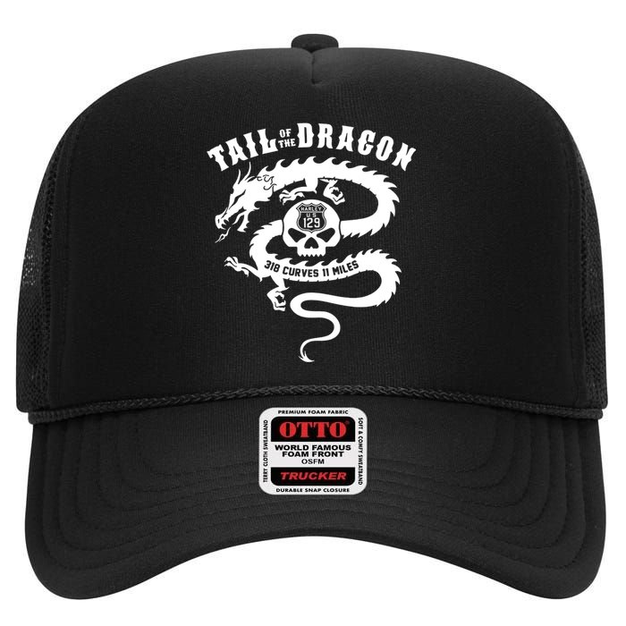 Tail Of The Dragon High Crown Mesh Back Trucker Hat