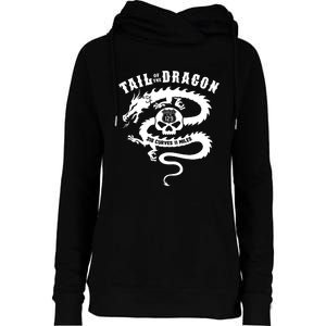 Tail Of The Dragon Womens Funnel Neck Pullover Hood