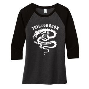 Tail Of The Dragon Women's Tri-Blend 3/4-Sleeve Raglan Shirt