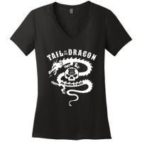 Tail Of The Dragon Women's V-Neck T-Shirt