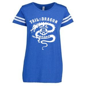 Tail Of The Dragon Enza Ladies Jersey Football T-Shirt