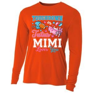 Touchdown Or Tutus Mimi Loves You Cute Gender Reveal Meaningful Gift Cooling Performance Long Sleeve Crew