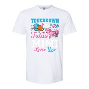 Touchdown Or Tutus Mimi Loves You Cute Gender Reveal Meaningful Gift Softstyle CVC T-Shirt