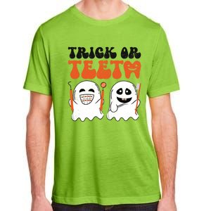 Trick Or Teeth Dental Cute Spooky Dentist Halloween Costume Gift Adult ChromaSoft Performance T-Shirt