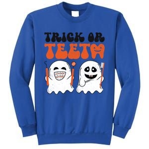 Trick Or Teeth Dental Cute Spooky Dentist Halloween Costume Gift Sweatshirt