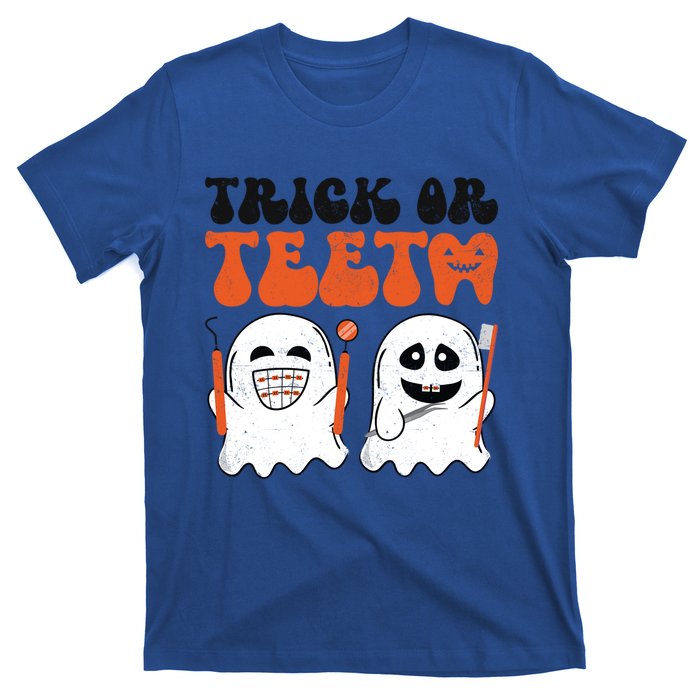 Trick Or Teeth Dental Cute Spooky Dentist Halloween Costume Gift T-Shirt