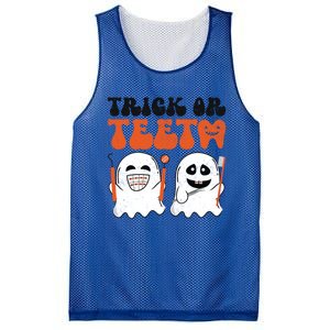 Trick Or Teeth Dental Cute Spooky Dentist Halloween Costume Gift Mesh Reversible Basketball Jersey Tank