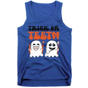 Trick Or Teeth Dental Cute Spooky Dentist Halloween Costume Gift Tank Top