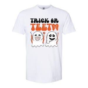 Trick Or Teeth Dental Cute Spooky Dentist Halloween Costume Gift Softstyle CVC T-Shirt