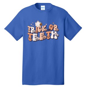 Trick Or Teeth Dentist Halloween Spooky Dental Hygienist Gift Tall T-Shirt