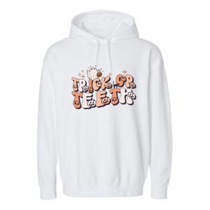 Trick Or Teeth Dentist Halloween Spooky Dental Hygienist Gift Garment-Dyed Fleece Hoodie