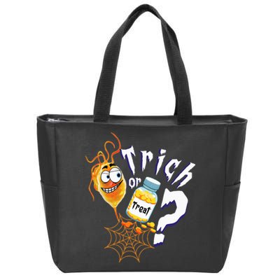 Trick Or Treat Microbiology Halloween Medical Lab Science Zip Tote Bag