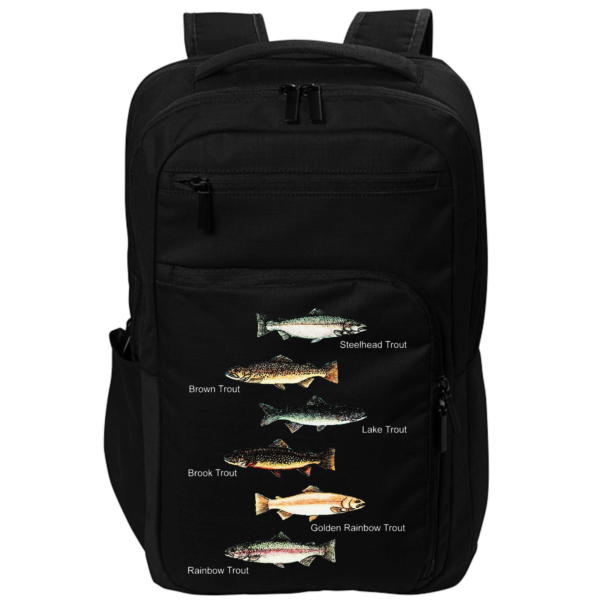 Types Of Trout Fish Species Collection Fishing Impact Tech Backpack