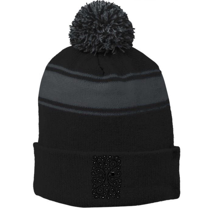 The Owl Stripe Pom Pom Beanie